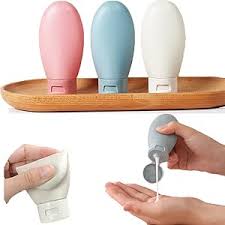 Set of 3 Soft Silicone Travel Bottles – Leak-Proof Refillable Toiletry Containers