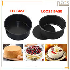 Cake Baking Mold Non-Stick Push-Up Bottom – Easy Release Round Cake Pan