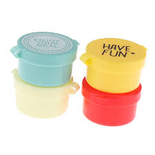 Colorful Mini Round Food Storage Containers – Set of 4 with Fun Prints