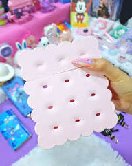 Kawaii Pink Biscuit-Shaped Crossbody Pouch for Kids – Fun & Functional Bag