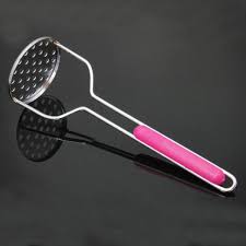 Stainless Steel Potato Masher with Comfortable Grip – Heavy-Duty Manual Kitchen Tool