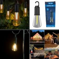 LED Hanging Camping Bulb Light – Portable USB Rechargeable Emergency Lamp