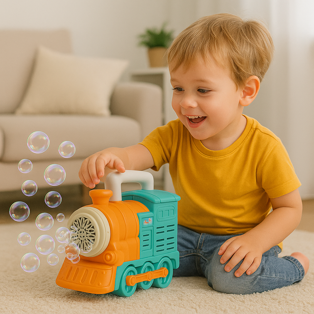 Bubbly Express Automatic Bubble Train – Lights, Music & Endless Bubbles Fun