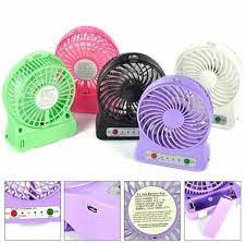 USB Rechargeable Mini Desk Fan – Colorful Portable Cooling with Adjustable Speed