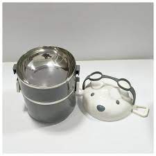 Bear Bento™ Dual-Layer Insulated Lunch Box – Cute & Compact Food Storage for Kids & Adults