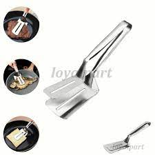 Stainless Steel Slotted Serving Tong – Dual Spatula Design for Frying & Flipping