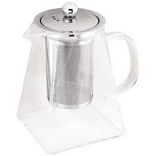 Crystal Brew™ Premium Glass Teapot with Stainless Steel Infuser & Lid