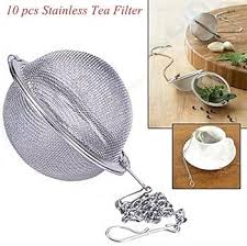 Stainless Steel Tea Infuser Ball with Chain – Loose Leaf Strainer for Cups & Pots