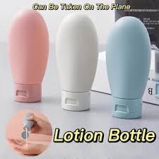 Set of 3 Soft Silicone Travel Bottles – Leak-Proof Refillable Toiletry Containers