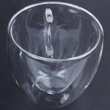 Classic Clear Glass Tea Cup with Handle – Elegant Heat-Resistant Design