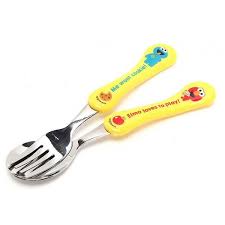 Kids Cartoon Stainless Steel Spoon & Fork Set