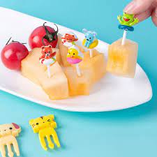 Cute Animal Food Picks Set – Reusable Cartoon Fruit Forks for Kids & Parties