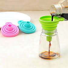 Colorful Collapsible Silicone Funnel Set – Space-Saving Kitchen Liquid Transfer Tools
