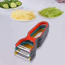 3-in-1 Multi-Function Vegetable Peeler Set with Interchangeable Blades
