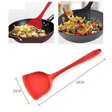 Heat-Resistant Silicone Cooking Turner – Non-Stick Spatula with Stainless Steel Core