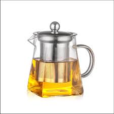 Crystal Brew™ Premium Glass Teapot with Stainless Steel Infuser & Lid