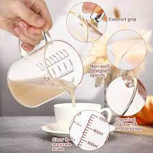 ClearMeasure™ 500ml Glass Measuring Jug with Lid & Handle