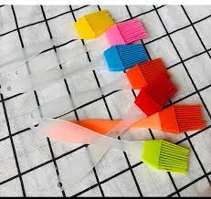 Heat-Resistant Silicone Basting & Pastry Brush with Transparent Handle single