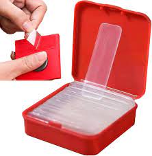 Pocket Travel Soap Sheets in Red Case – Disposable Water-Soluble Hand Wash Paper Strips