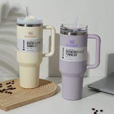 StanQuench™ Flowstate Tumbler Set – 40oz Dual-Color Hydration Tumblers with Straw