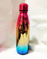 Premium Gradient Gold-Red Stainless Steel Thermos Bottle – 500ml Insulated Water Flask