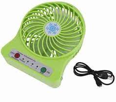 USB Rechargeable Mini Desk Fan – Colorful Portable Cooling with Adjustable Speed