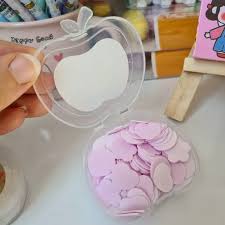 Fruity Apple-Shaped Portable Paper Soap Sheets – Colorful Travel Soap Cases