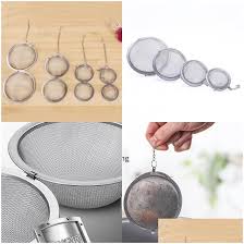 Stainless Steel Tea Infuser Ball with Chain – Loose Leaf Strainer for Cups & Pots