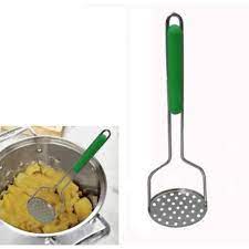 Stainless Steel Potato Masher with Comfortable Grip – Heavy-Duty Manual Kitchen Tool