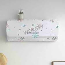 Stretchable Air Conditioner Dust Cover – Floral Print Protective Sleeve
