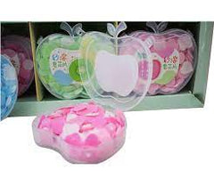 Fruity Apple-Shaped Portable Paper Soap Sheets – Colorful Travel Soap Cases