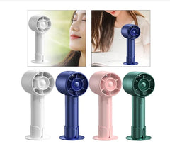 USB Rechargeable Mini Handheld Fan – 3-Speed Personal Cooling Fan with Stand (Multicolor)