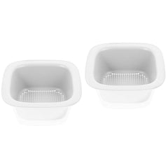 2-in-1 Square Kitchen Colander with Drain Bowl – Multi-Purpose Strainer Basket Set
