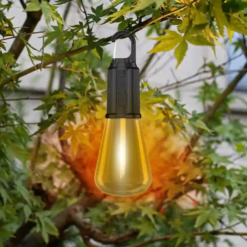 LED Hanging Camping Bulb Light – Portable USB Rechargeable Emergency Lamp