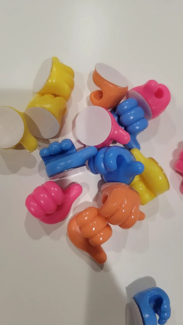 ThumbTidy™ Silicone Cable Organizer Clips – Fun & Functional Wire Management"